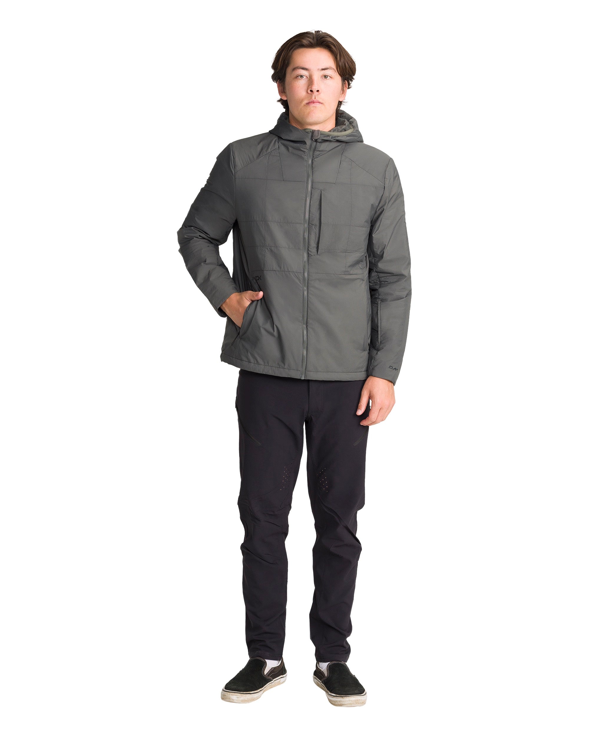 Light Wt. Hoodie - Grey - Image 4