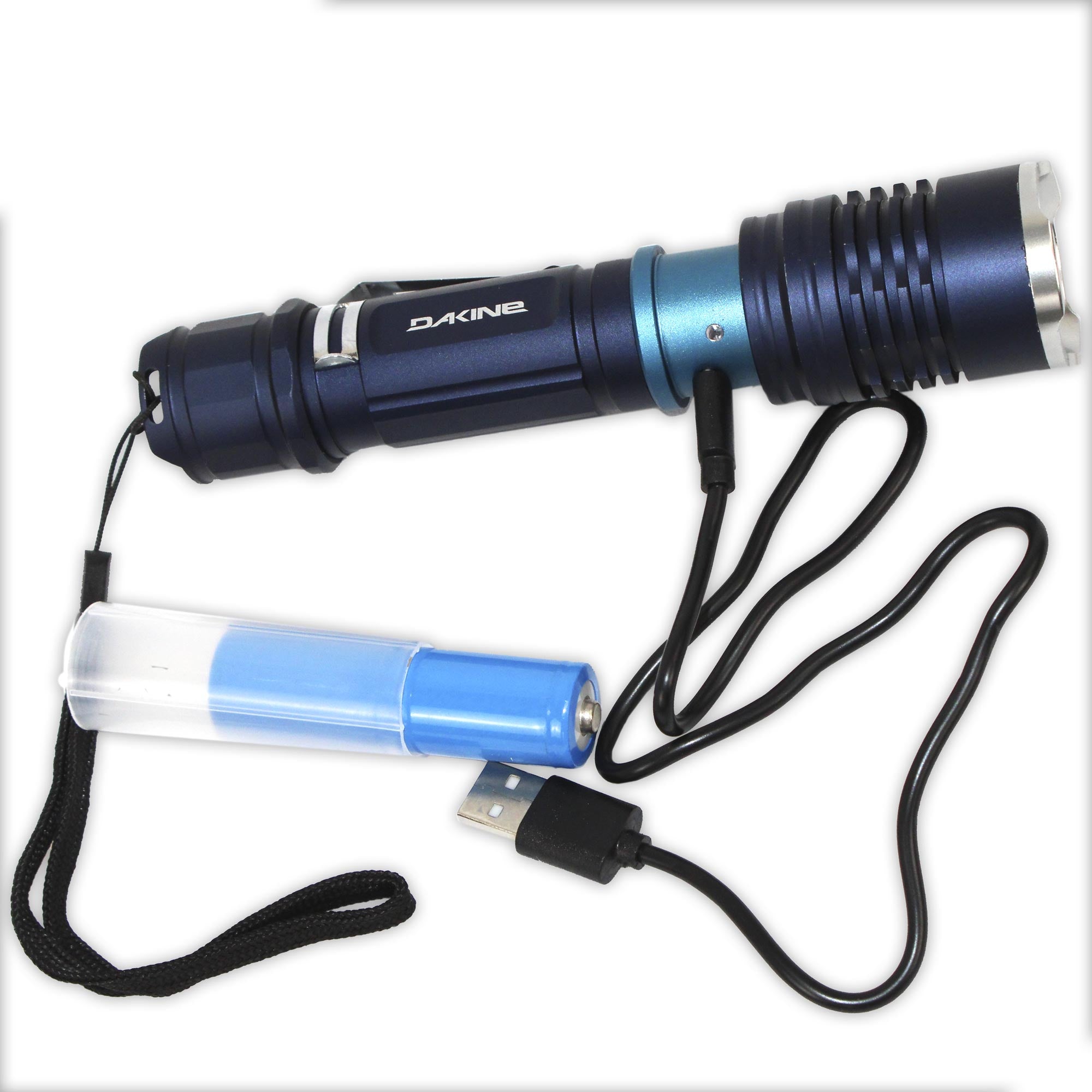 Torch Zoom Flashlight 300 Lumens - Navy - Image 3