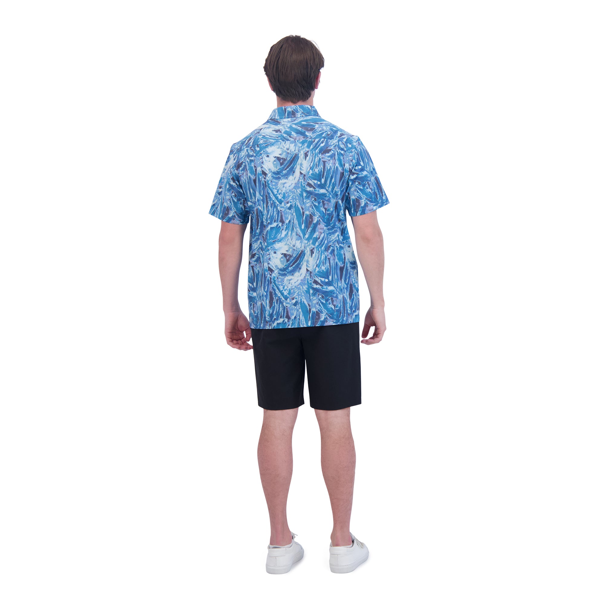 Dakine Aloha Button Down Short Sleeve Shirt - Hanna Blue Print - Image 4