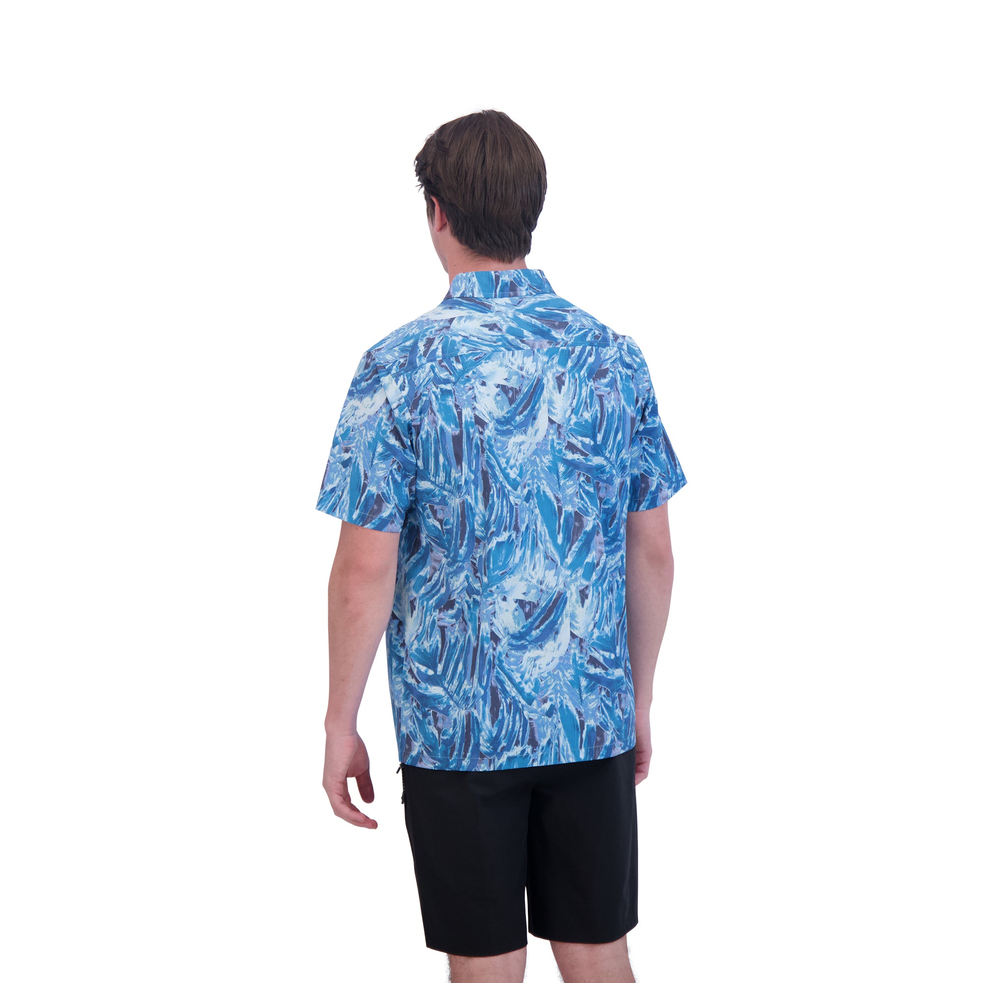 Dakine Aloha Button Down Short Sleeve Shirt - Hanna Blue Print - Image 2