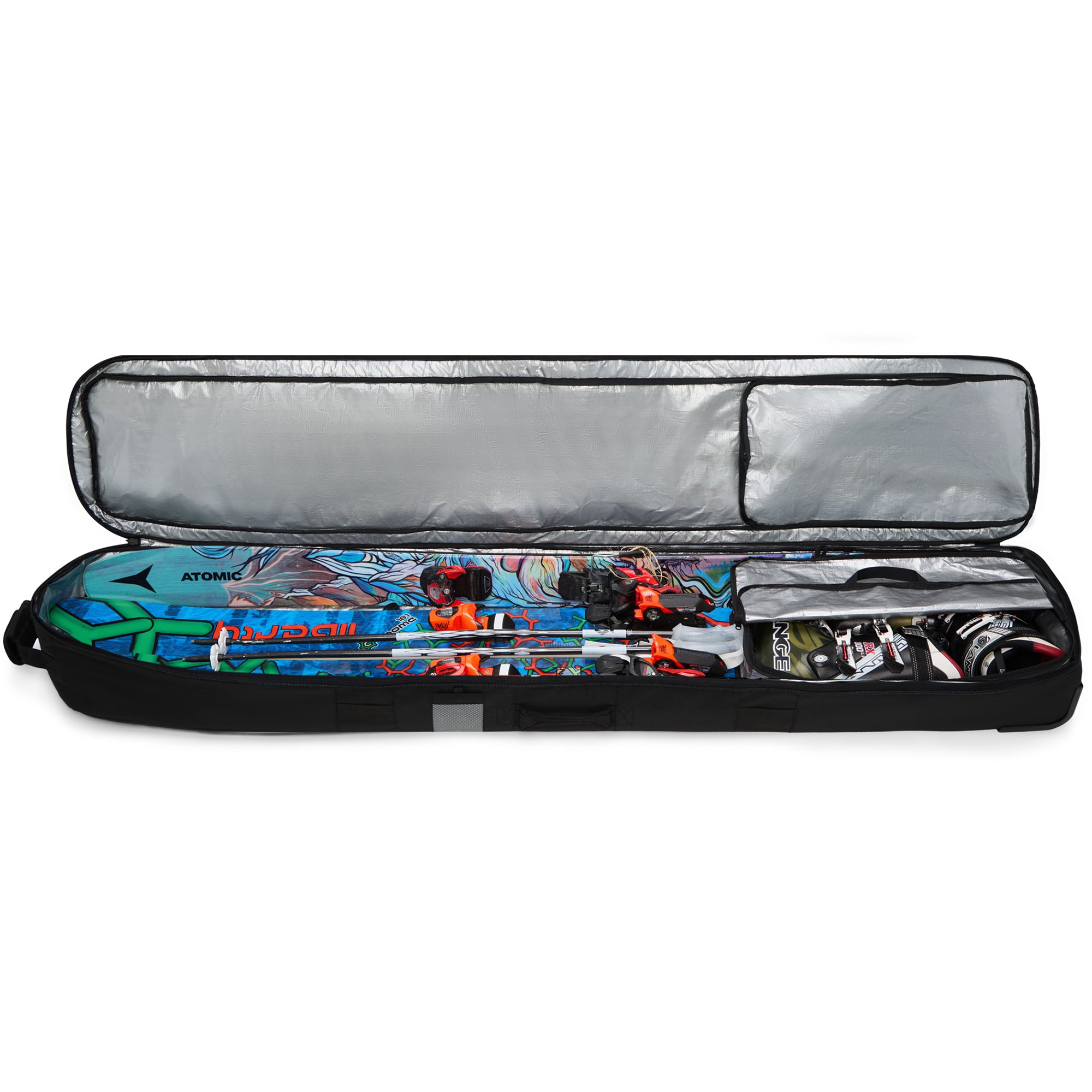 Fall Line Ski Roller Bag - Black Coated - Image 3