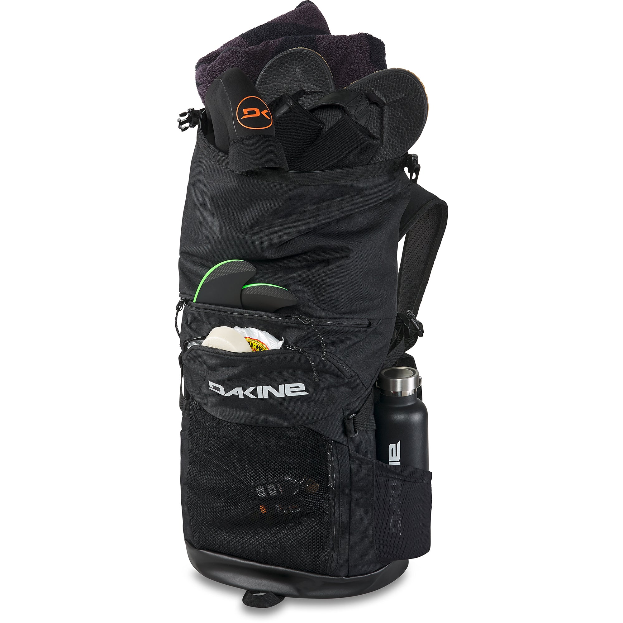 Mission Surf Wet/Dry Rolltop Backpack 30L - Black - Image 3