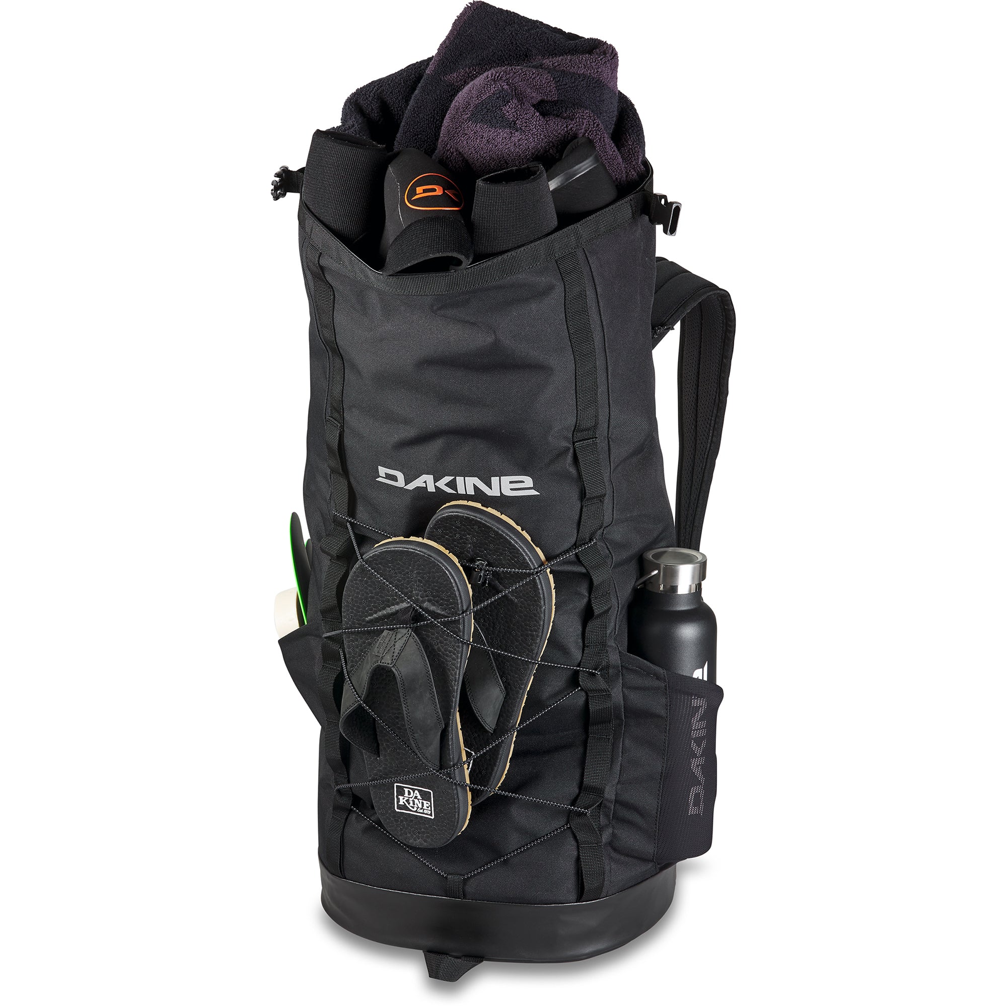 Mission Surf Wet/Dry Rolltop Backpack 35L - Black - Image 3