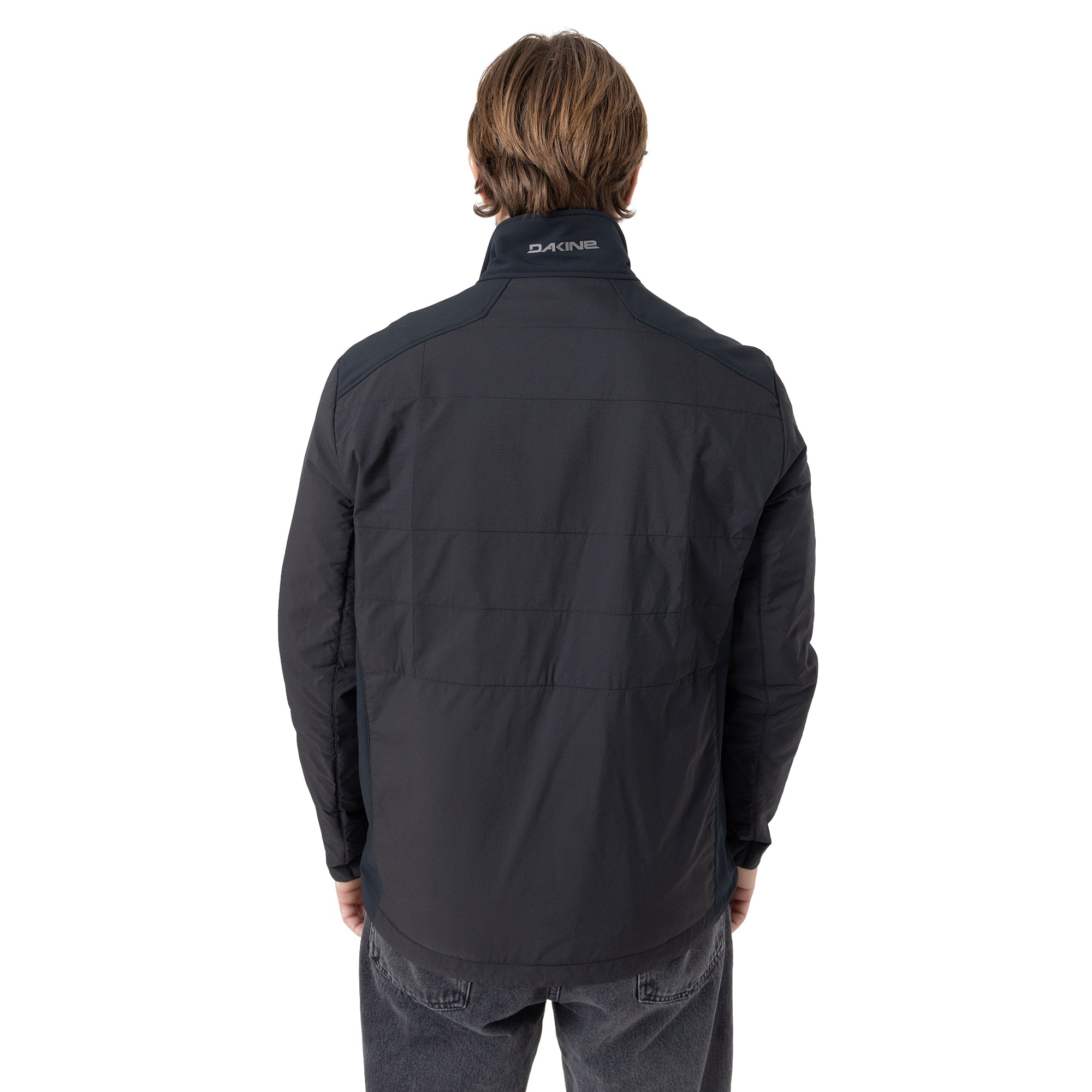 Light Wt. Mixed Media Jacket - Black - Image 2