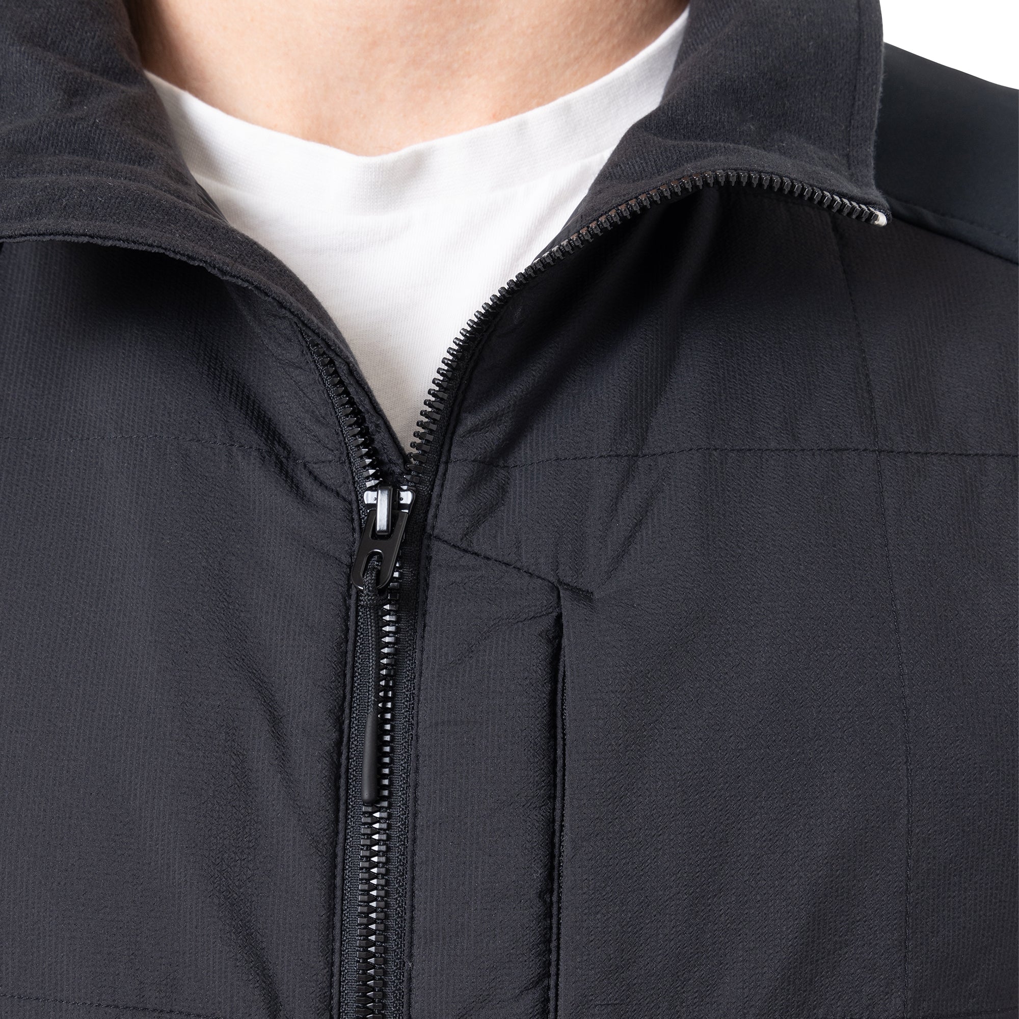 Light Wt. Mixed Media Jacket - Black - Image 6