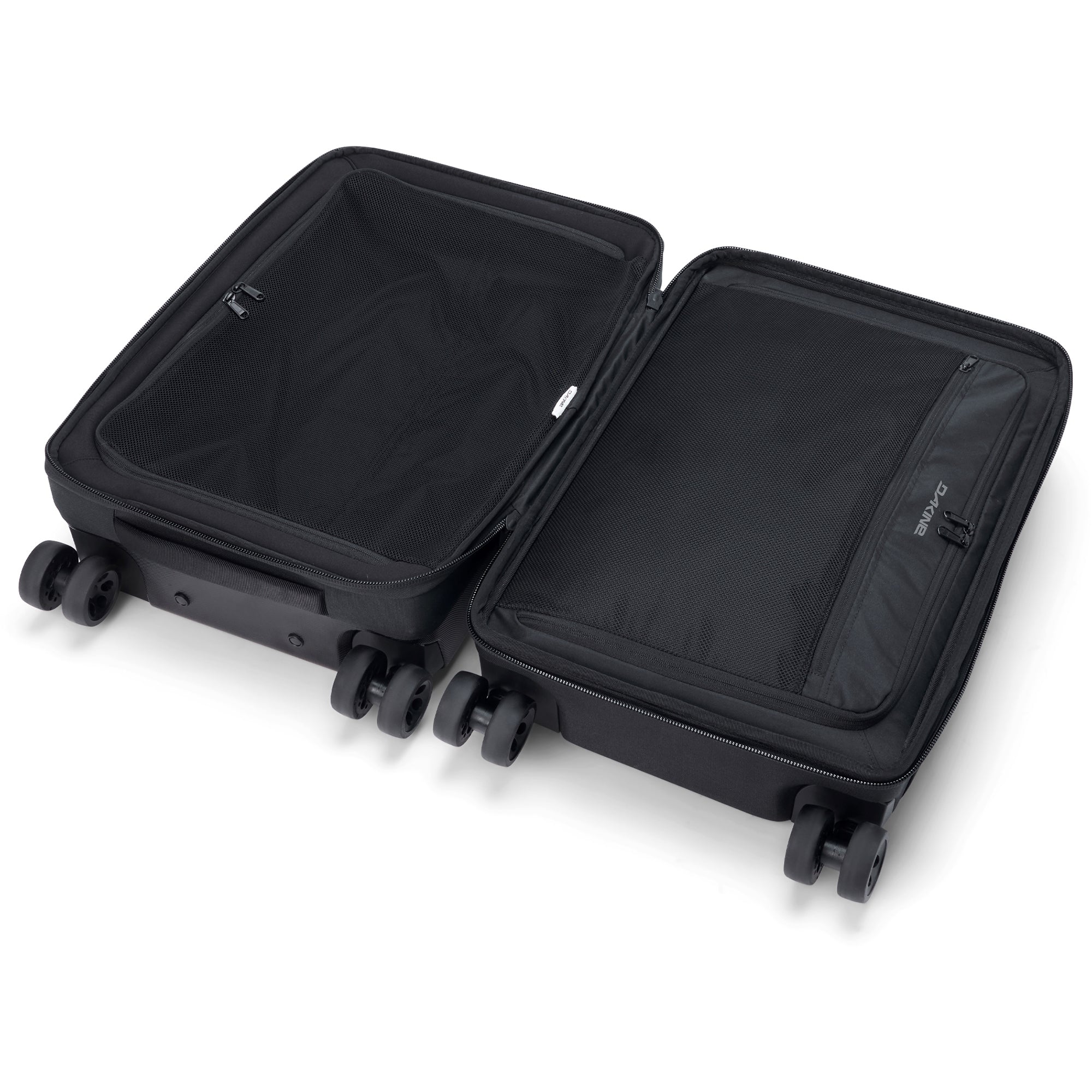 Split 4 Wheel Carry On Roller Bag 48L - Black - Image 4