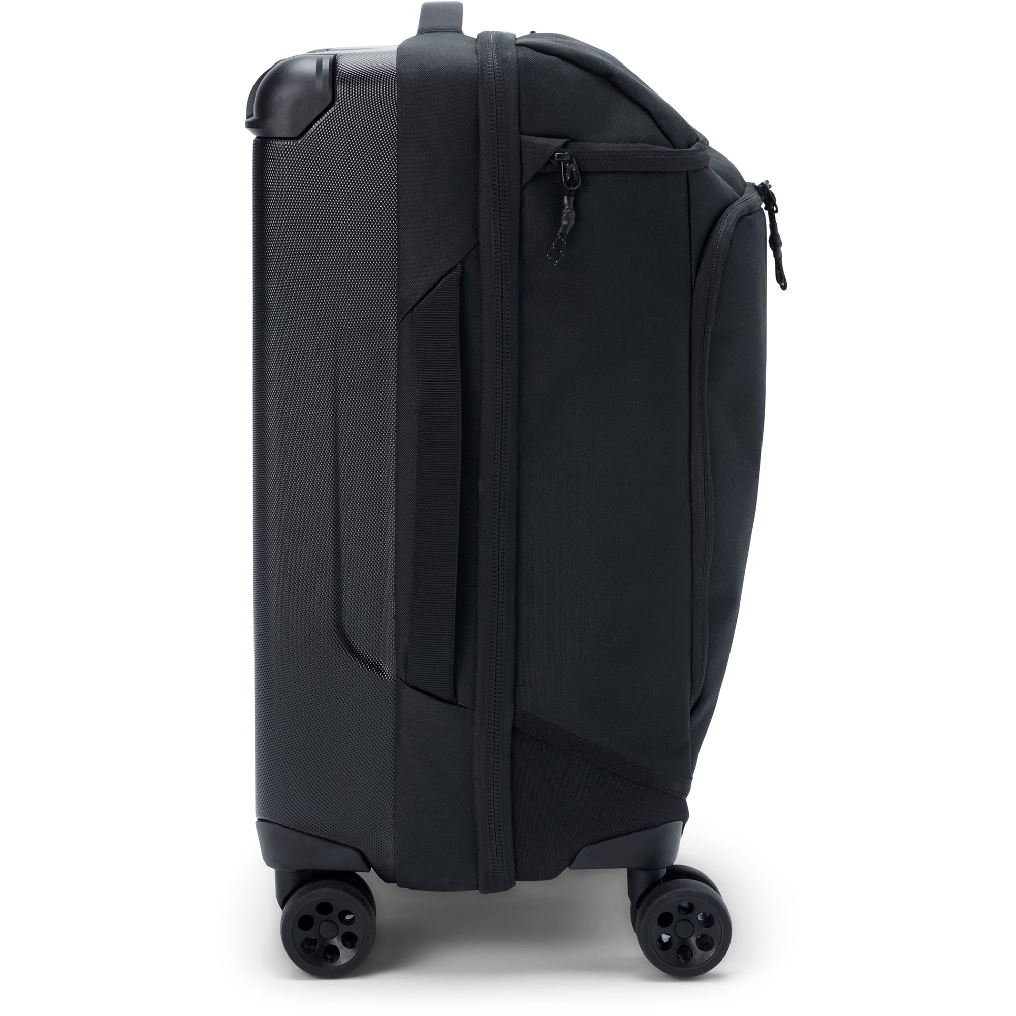 Split 4 Wheel Carry On Roller Bag 48L - Black - Image 10