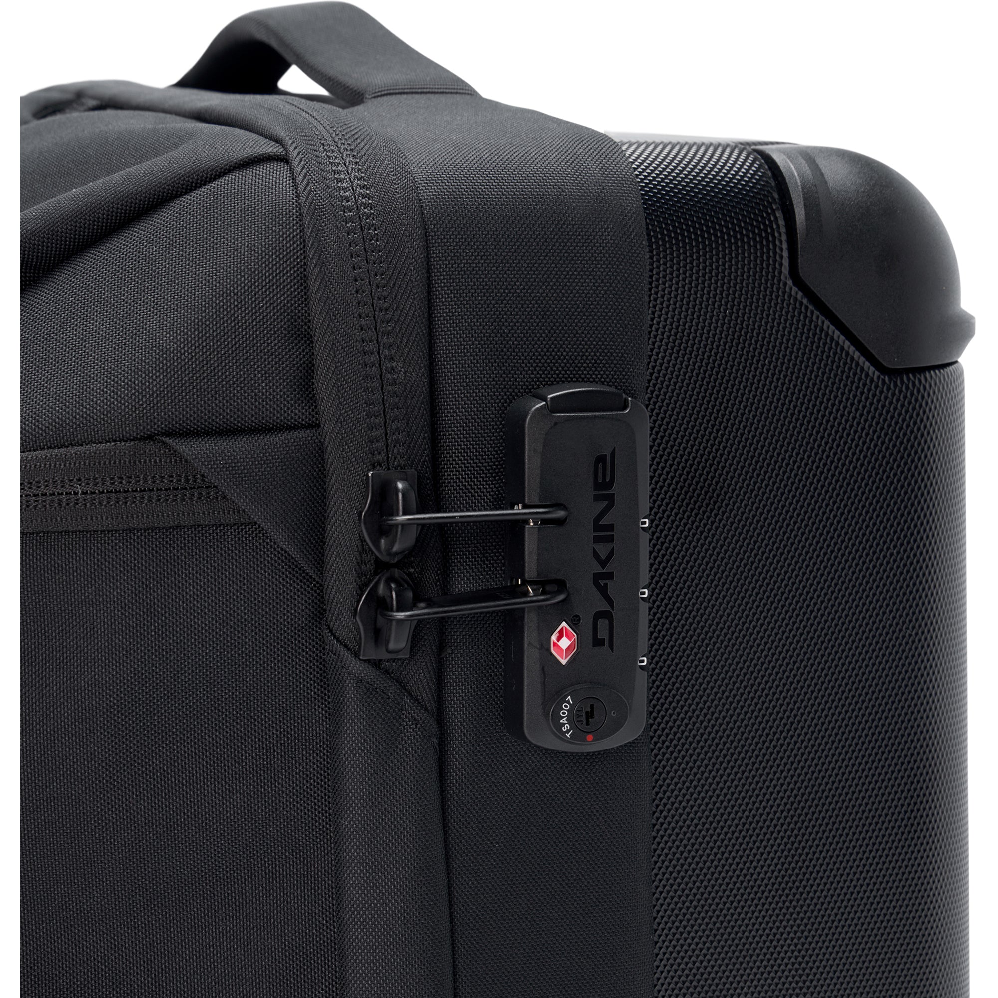 Split 4 Wheel Carry On Roller Bag 48L - Black - Image 13