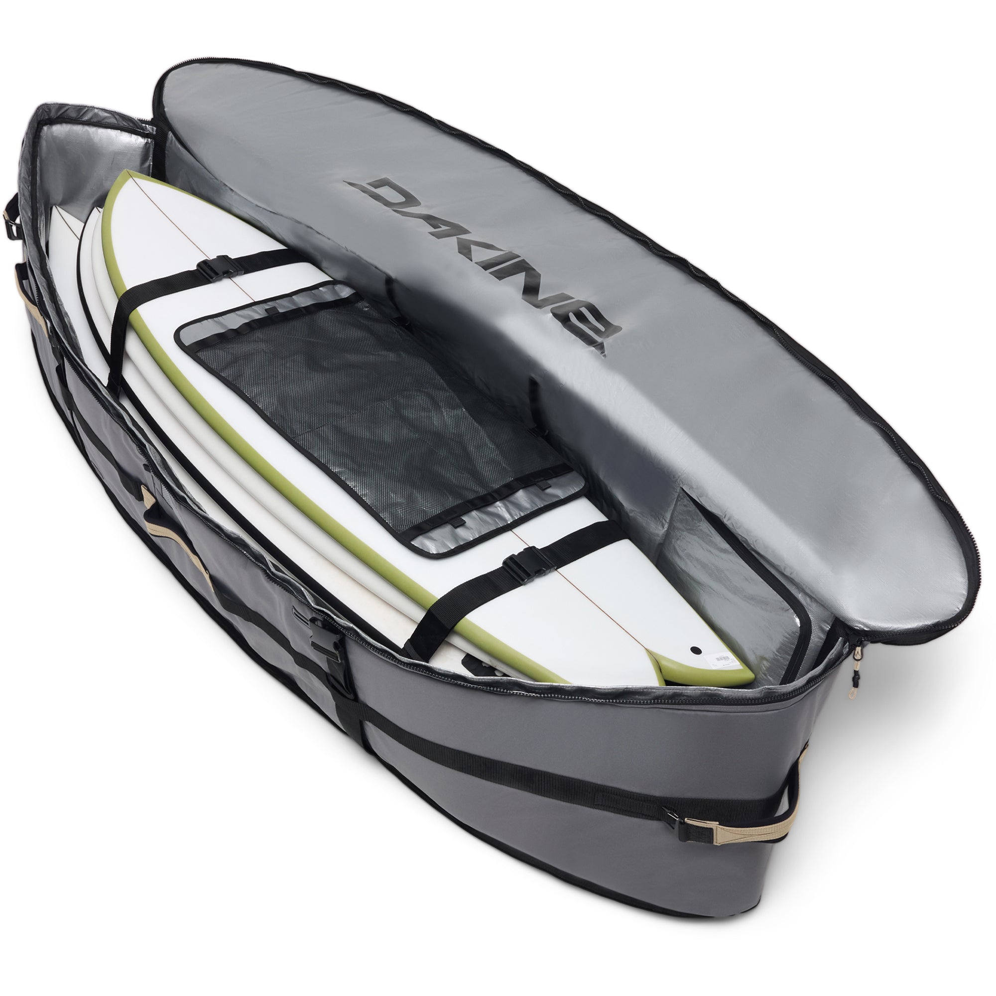 Tour Pro Surfboard Roller Bag - Castlerock/Stone - Image 3